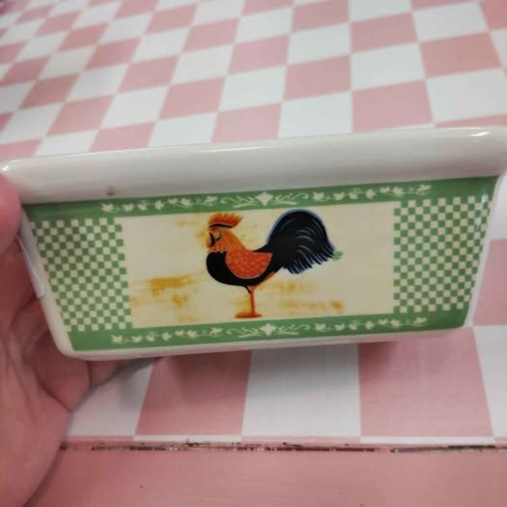 Rooster Mini Loaf Dish